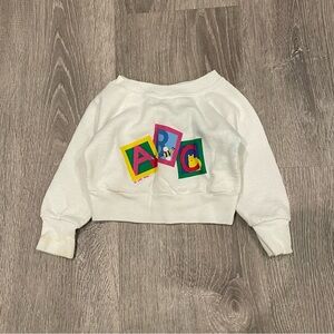 Vintage 1992 ABC Baby Graphic Sweatshirt Size 12 Months Made in USA